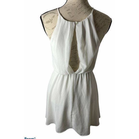 ALTAR’D STATE WHITE MULTICOLOR STRIPED HALTER DRESS SIZE SMALL - Picture 5 of 6